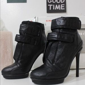 BCBG Genuine Leather Booties